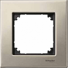 MTN403105 - Metal frame 1-gang Titanium M-Elegance, Schneider Electric