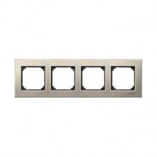 MTN403405 - Metal frame 4-gang Titanium M-Elegance, Schneider Electric