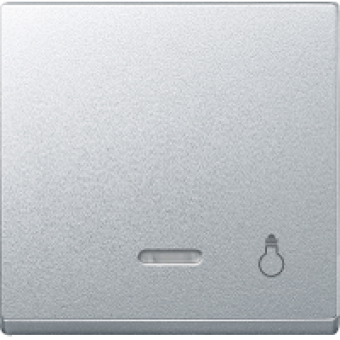 MTN430960 - Rocker with indicator window and marked Light aluminium System M, Schneider Electric