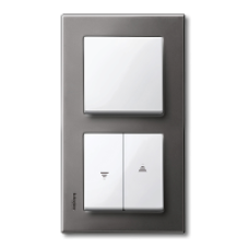 MTN432419 - Rocker for roller shutter switch and push-button polar white glossy System M, Schneider Electric