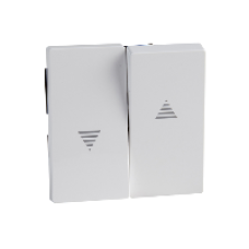 MTN432425 - Rocker for roller shutter switch and push-button active white glossy System M, Schneider Electric