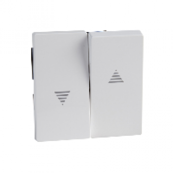 MTN432425 - Rocker for roller shutter switch and push-button active white glossy System M, Schneider Electric