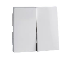 MTN432525 - Rocker 2-gang active white glossy System M, Schneider Electric