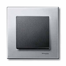 MTN433314 - Rocker with labelling field anthracite System M, Schneider Electric