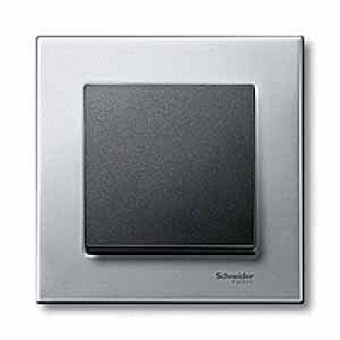 MTN433314 - Rocker with labelling field anthracite System M, Schneider Electric