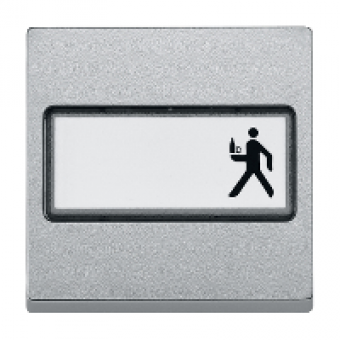 MTN433360 - Rocker with labelling field aluminium System M, Schneider Electric