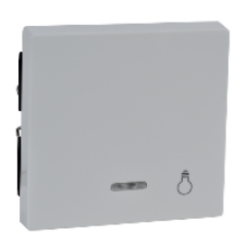 MTN435919 - Rocker with indicator window and marked Light polar white glossy System M, Schneider Electric