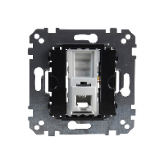MTN463500 - RJ12 telephone socket insert 6 contacts, Schneider Electric