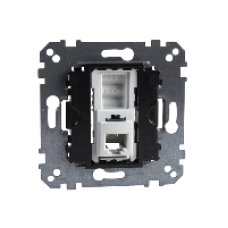 MTN463501 - RJ12 telephone socket insert 4 contacts, Schneider Electric