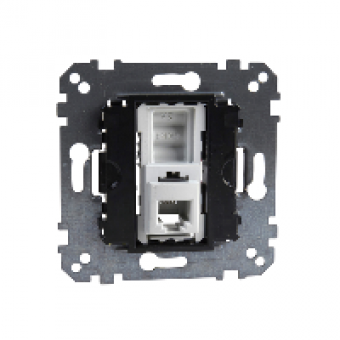MTN463501 - RJ12 telephone socket insert 4 contacts, Schneider Electric