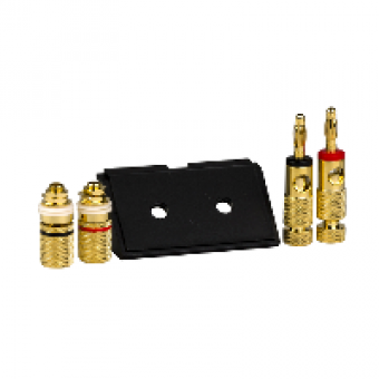 MTN464387 - Insert w. high-end loudspeaker connctr. black System M Artec/Trancent/Antique, Schneider Electric