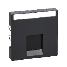 MTN465814 - Central plate 1-gang for Schneider Electric RJ45-Connector anthracite System M, Schneider Electric