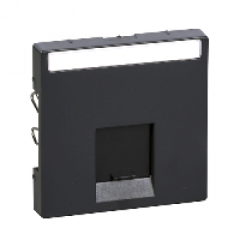 MTN465814 - Central plate 1-gang for Schneider Electric RJ45-Connector anthracite System M, Schneider Electric