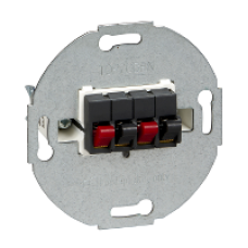 MTN467014 - Loudspeaker connection insert 2-gang anthracite, Schneider Electric