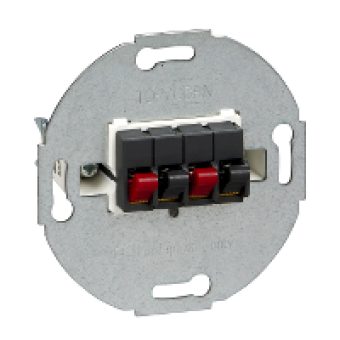 MTN467014 - Loudspeaker connection insert 2-gang anthracite, Schneider Electric