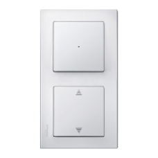 MTN478219 - M-Smart frame 2-gang polar white glossy, Schneider Electric