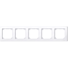 MTN478525 - M-Smart frame 5-gang active white glossy, Schneider Electric