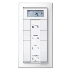 MTN478819 - M-Smart frame 2-gang without central bridge piece polar white glossy, Schneider Electric