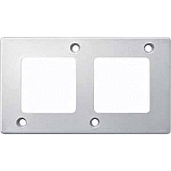 MTN480260 - Frame 2-gang aluminium Anti-vandalism, Schneider Electric