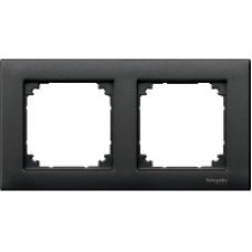 MTN486214 - M-Plan frame 2-gang anthracite, Schneider Electric