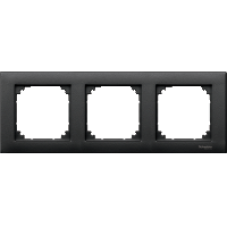MTN486314 - M-PLAN frame 3-gang anthracite, Schneider Electric