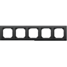 MTN486514 - M-Plan frame 5-gang anthracite, Schneider Electric