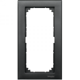MTN488814 - M-Plan frames 2-gang without central bridge piece anthracite, Schneider Electric