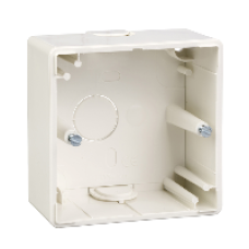 MTN512119 - Surface-mounted housing 1-gang polar white M-Smart/Artec, Schneider Electric