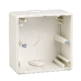 MTN512119 - Surface-mounted housing 1-gang polar white M-Smart/Artec, Schneider Electric