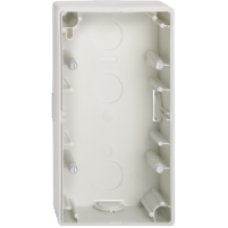 MTN512219 - Surface-mounted housing 2-gang polar white M-Smart/Artec, Schneider Electric