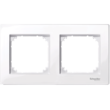 MTN515225 - M-Plan frame 2-gang active white glossy, Schneider Electric