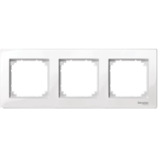 MTN515319 - M-PLAN frame 3-gang polar white glossy, Schneider Electric