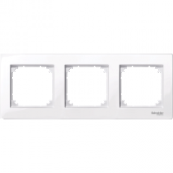 MTN515325 - M-PLAN frame 3-gang active white glossy, Schneider Electric