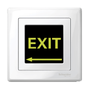 MTN587419 - Central plate with window polar white glossy System M, Schneider Electric