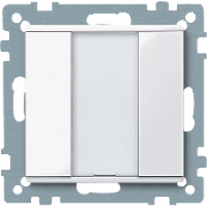MTN617125 - Push-button 1-gang plus active white glossy System M, Schneider Electric