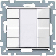 Schneider Electric KNX MTN617419 Push Button 4-gang Plus Polar White Glossy
