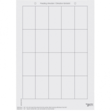 MTN617819 - Labelling sheets for push-button plus, Schneider Electric