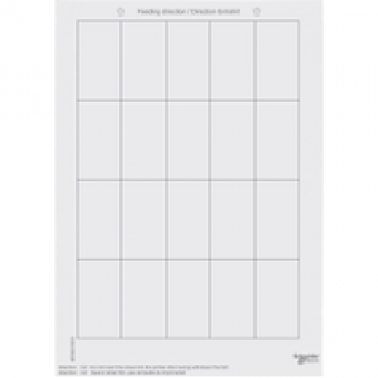 MTN617819 - Labelling sheets for push-button plus, Schneider Electric