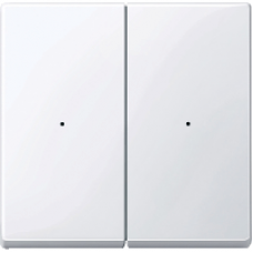 MTN619225 - Rockers for 2-gang push-button module active white glossy System M, Schneider Electric