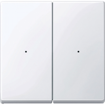 MTN619225 - Rockers for 2-gang push-button module active white glossy System M, Schneider Electric