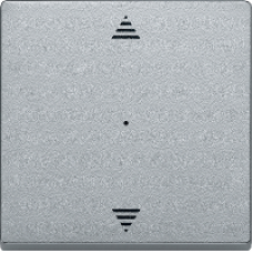 MTN625560 - Rocker f. 1-gang push-button module w. up/dwn arrw imprint aluminium System M, Schneider Electric
