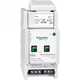MTN647393 - Switch actuator REG-K/2x230/16 with manual mode light grey, Schneider Electric