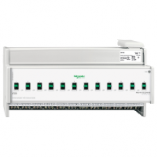 MTN648493 - Switch actuator REG-K/12x230/16 with manual mode light grey, Schneider Electric