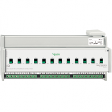 MTN648495 - Switch actuator REG-K/12x230/16 w. manual mode and current detection light grey, Schneider Electric