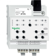 MTN649804 - Blind actuator REG-K/4x/10 with manual mode light grey, Schneider Electric