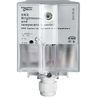 MTN663991 - KNX brightness and temperature sensor light grey, Schneider Electric