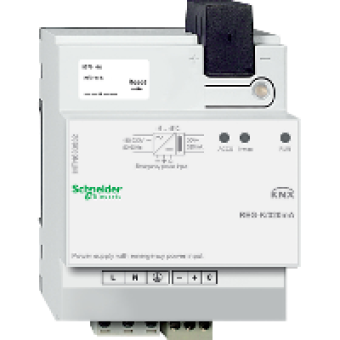 MTN683832 - KNX power supply REG-K/320 mA with emergency power input light grey, Schneider Electric