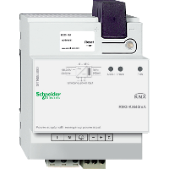 MTN683890 - KNX power supply REG-K/640 mA with emergency power input light grey, Schneider Electric