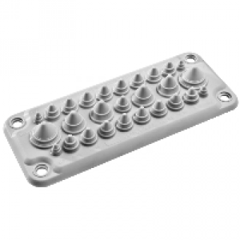 NSYAECPFLT25 - Spacial - Cable entry membrane type FL21 with 27 entrances IP66, Schneider Electric NSYAECPFLT25 - Spacial - Cable entry membrane type FL21 with 27 entrances IP66, Schneider Electric