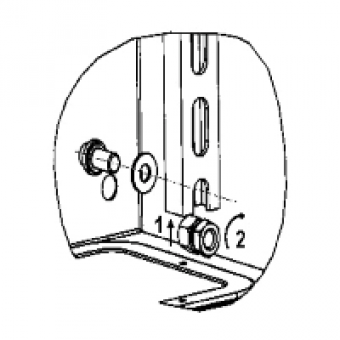 NSYAMCSF - Set of 4 nuts for vertical aluminium rails., Schneider Electric